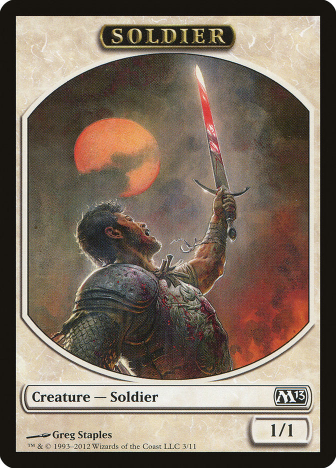 Soldier Token [Magic 2013 Tokens] | L.A. Mood Comics and Games