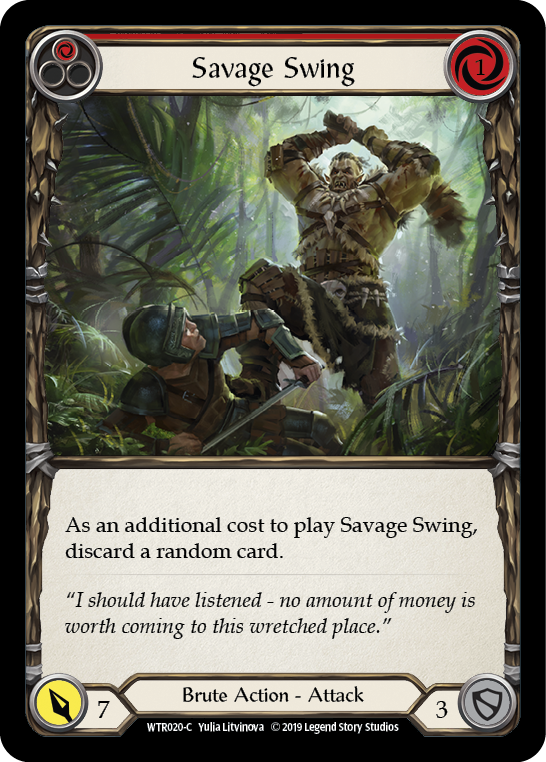 Savage Swing (Red) [WTR020-C] (Welcome to Rathe)  Alpha Print Normal | L.A. Mood Comics and Games