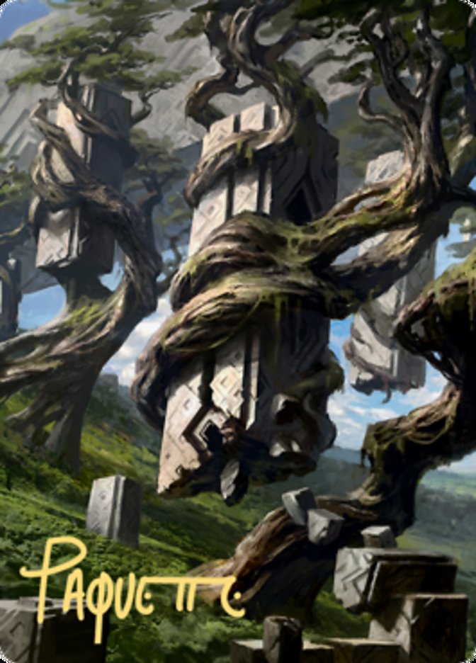 Forest 2 Art Card (Gold-Stamped Signature) [Zendikar Rising Art Series] | L.A. Mood Comics and Games