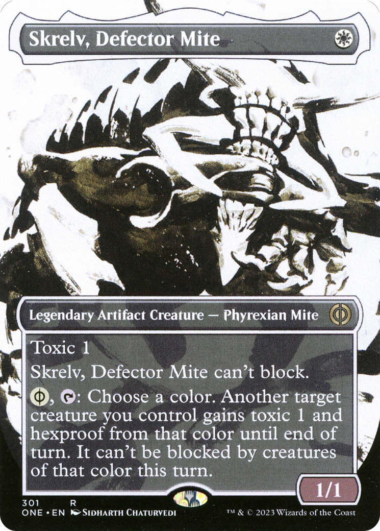 Skrelv, Defector Mite (Borderless Ichor) [Phyrexia: All Will Be One] | L.A. Mood Comics and Games