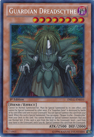 Guardian Dreadscythe [DRLG-EN010] Secret Rare | L.A. Mood Comics and Games