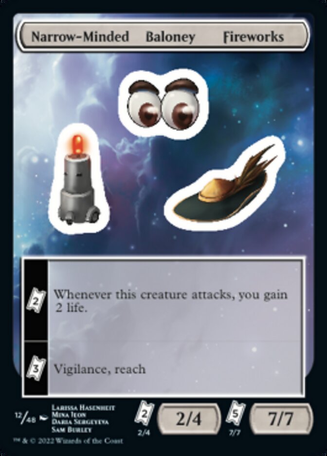 Narrow-Minded Baloney Fireworks [Unfinity Stickers] | L.A. Mood Comics and Games
