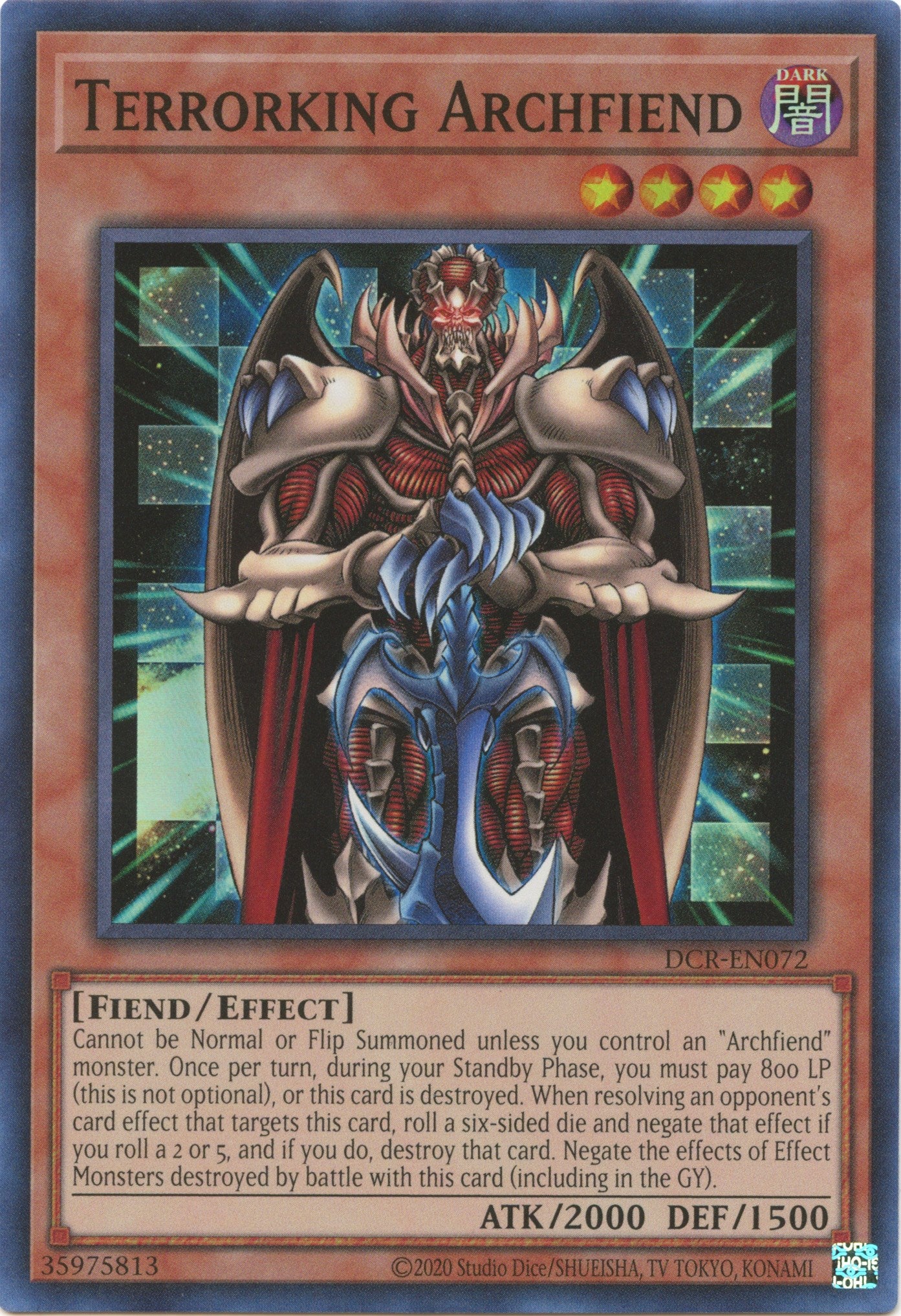 Terrorking Archfiend (25th Anniversary) [DCR-EN072] Super Rare | L.A. Mood Comics and Games