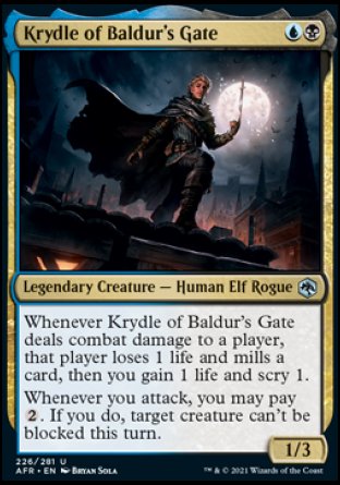 Krydle of Baldur's Gate [Dungeons & Dragons: Adventures in the Forgotten Realms] | L.A. Mood Comics and Games