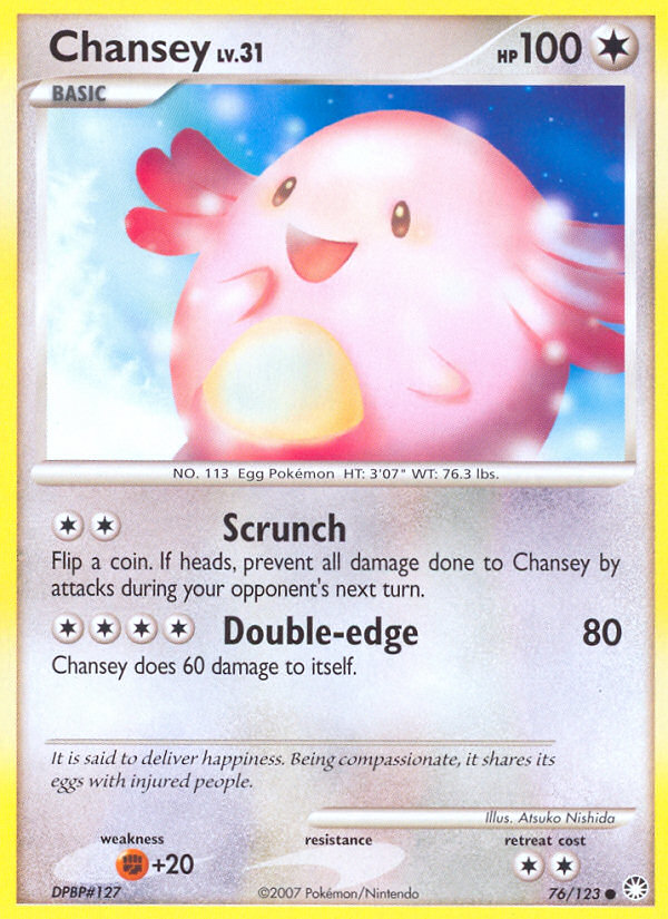 Chansey (76/123) [Diamond & Pearl: Mysterious Treasures] | L.A. Mood Comics and Games