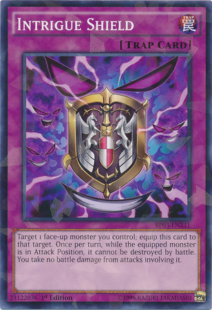 Intrigue Shield [BP03-EN231] Shatterfoil Rare | L.A. Mood Comics and Games