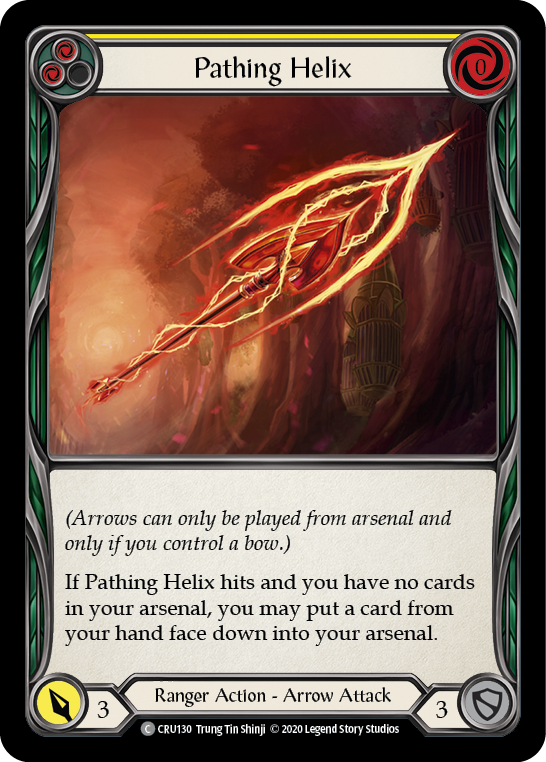 Pathing Helix (Yellow) [CRU130] (Crucible of War)  1st Edition Rainbow Foil | L.A. Mood Comics and Games