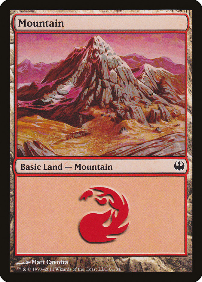 Mountain (81) [Duel Decks: Knights vs. Dragons] | L.A. Mood Comics and Games