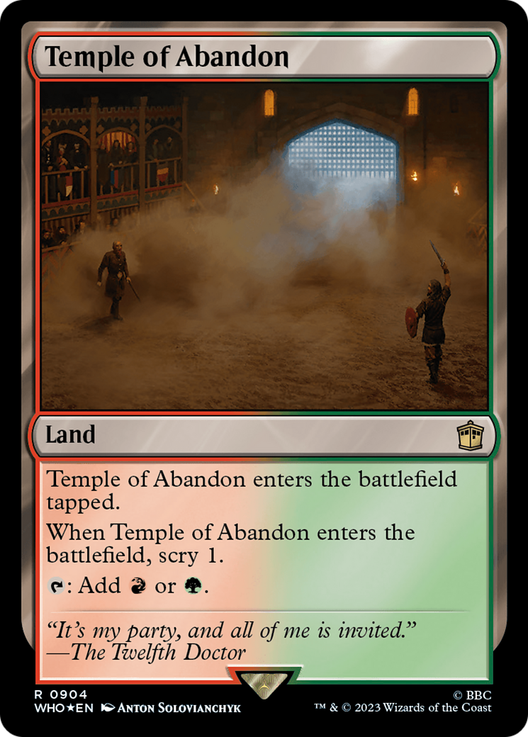 Temple of Abandon (Surge Foil) [Doctor Who] | L.A. Mood Comics and Games