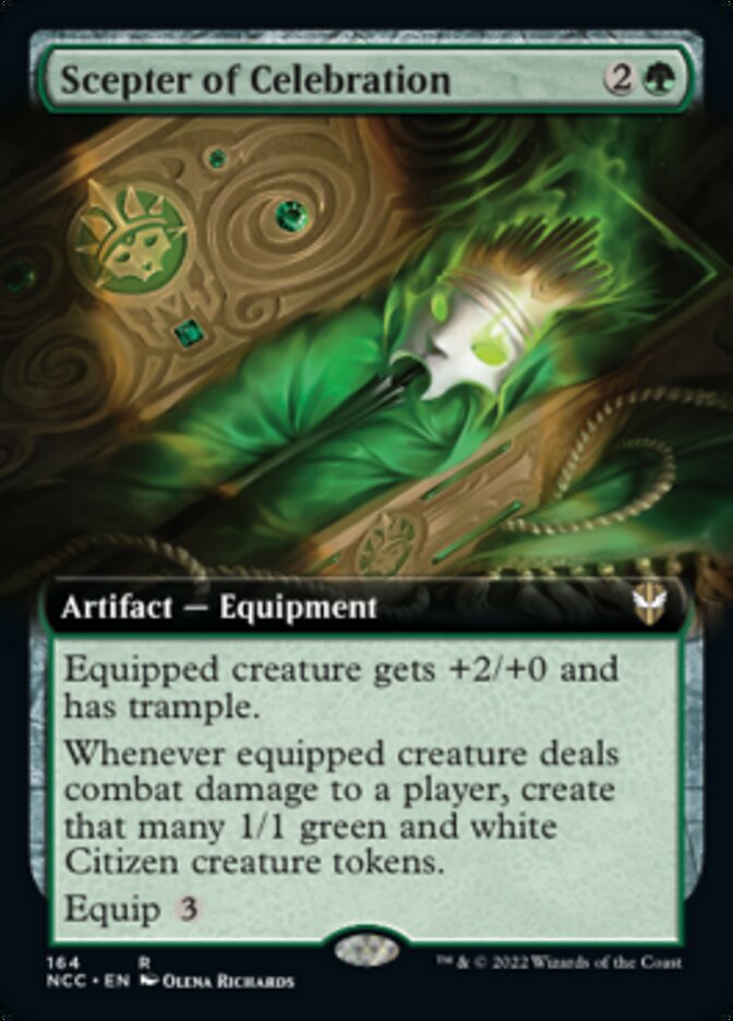 Scepter of Celebration (Extended Art) [Streets of New Capenna Commander] | L.A. Mood Comics and Games