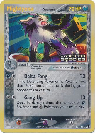 Mightyena (24/113) (Delta Species) (Stamped) [EX: Delta Species] | L.A. Mood Comics and Games