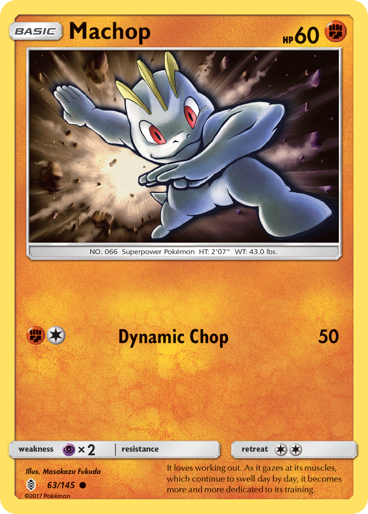 Machop (63/145) [Sun & Moon: Guardians Rising] | L.A. Mood Comics and Games