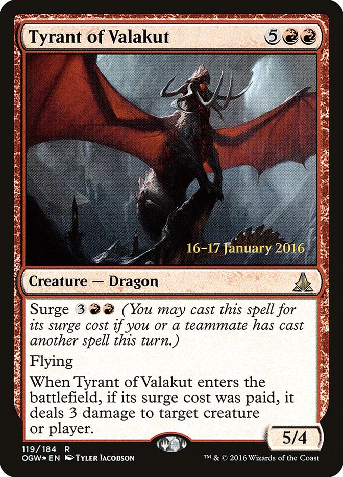 Tyrant of Valakut [Oath of the Gatewatch Prerelease Promos] | L.A. Mood Comics and Games