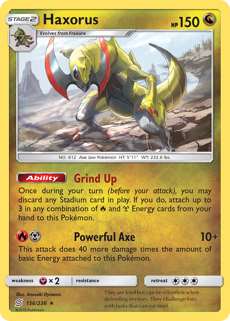 Haxorus (156/236) [Sun & Moon: Unified Minds] | L.A. Mood Comics and Games