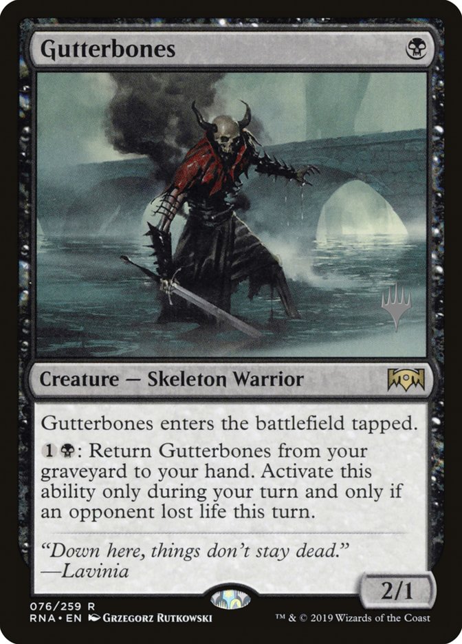 Gutterbones (Promo Pack) [Ravnica Allegiance Promos] | L.A. Mood Comics and Games