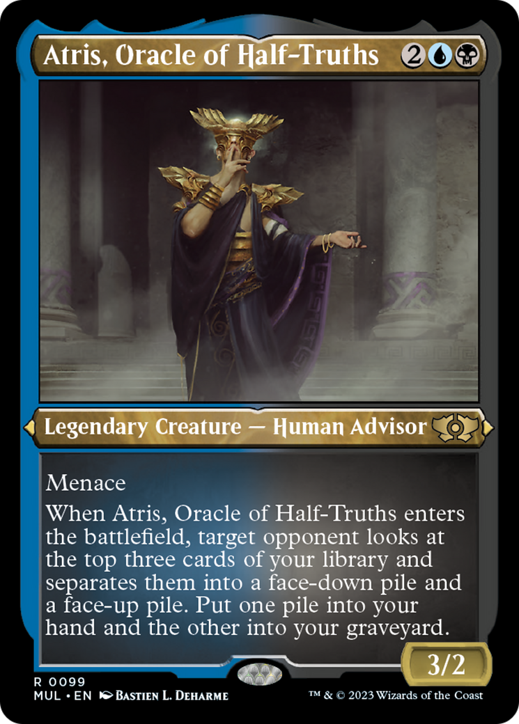 Atris, Oracle of Half-Truths (Foil Etched) [Multiverse Legends] | L.A. Mood Comics and Games