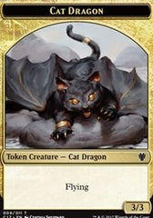 Cat Dragon // Dragon (006) Double-Sided Token [Commander 2017 Tokens] | L.A. Mood Comics and Games