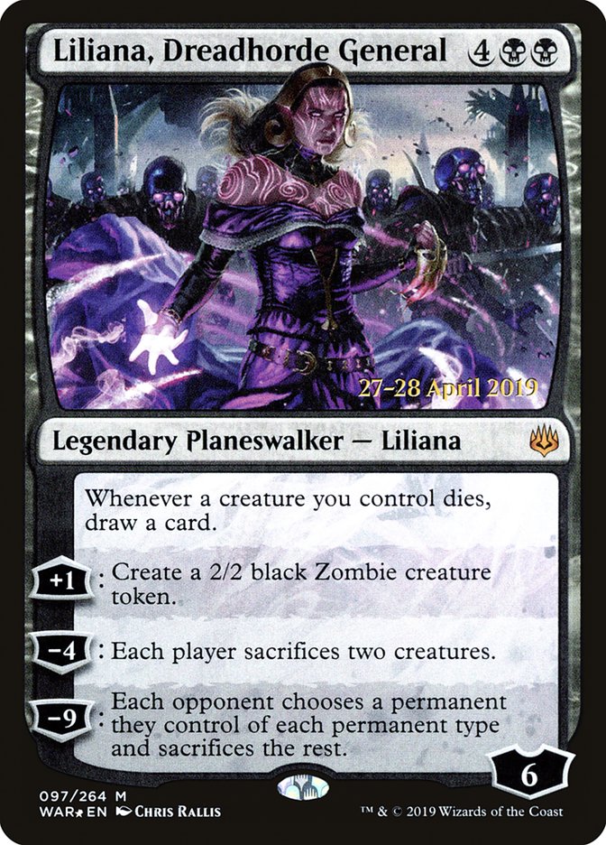 Liliana, Dreadhorde General [War of the Spark Prerelease Promos] | L.A. Mood Comics and Games