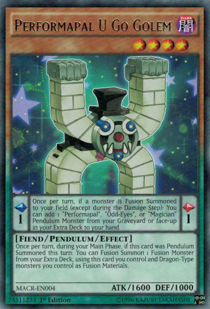Performapal U Go Golem [MACR-EN004] Rare | L.A. Mood Comics and Games