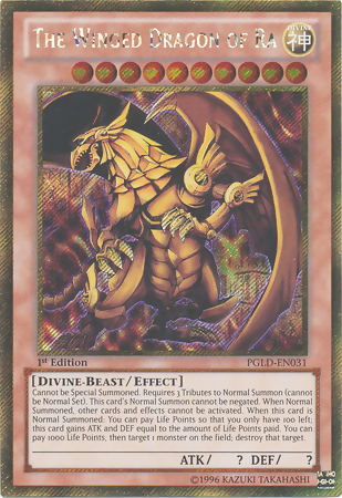 The Winged Dragon of Ra [PGLD-EN031] Gold Secret Rare | L.A. Mood Comics and Games
