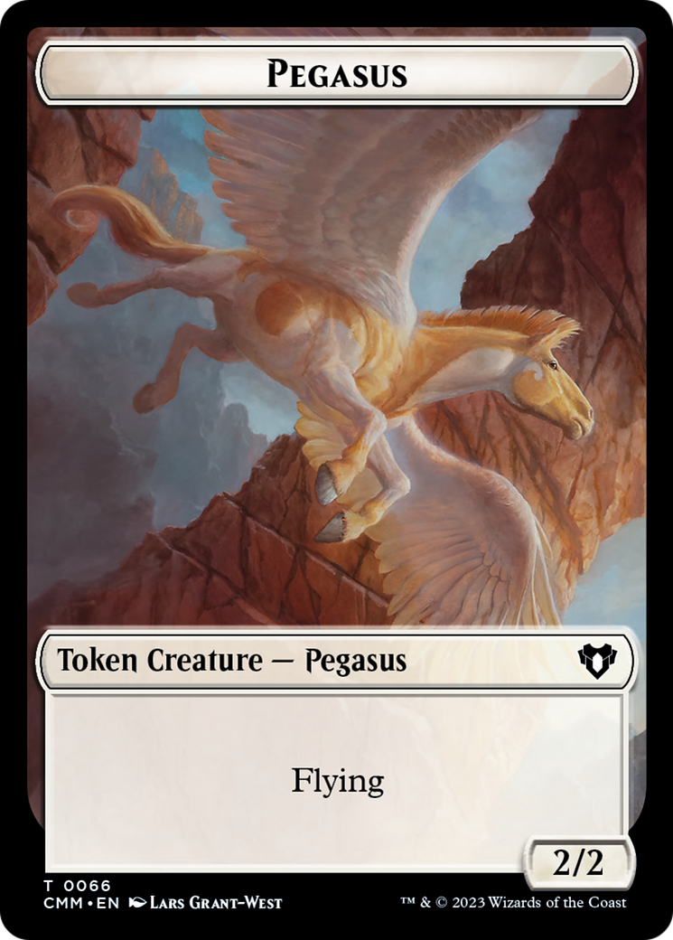 Copy (54) // Pegasus Double-Sided Token [Commander Masters Tokens] | L.A. Mood Comics and Games