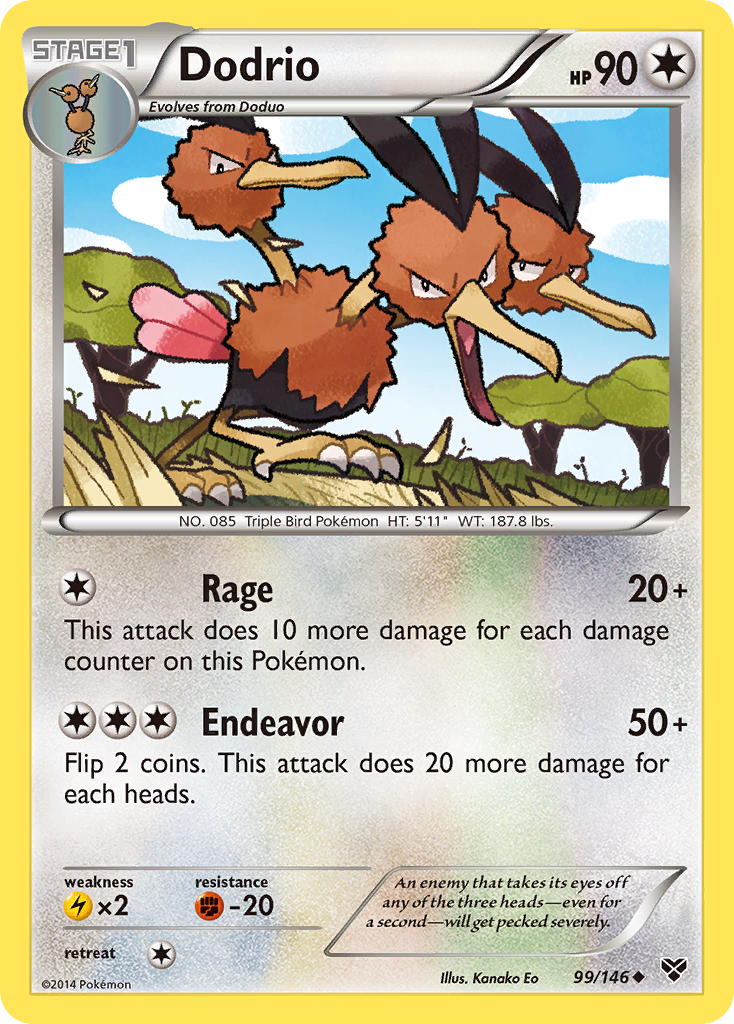 Dodrio (99/146) [XY: Base Set] | L.A. Mood Comics and Games