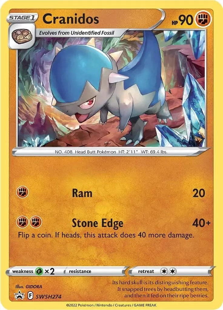 Cranidos (SWSH274) [Sword & Shield: Black Star Promos] | L.A. Mood Comics and Games