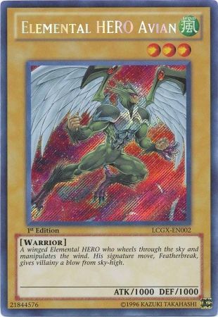 Elemental HERO Avian (Alternate Art) [LCGX-EN002] Secret Rare | L.A. Mood Comics and Games