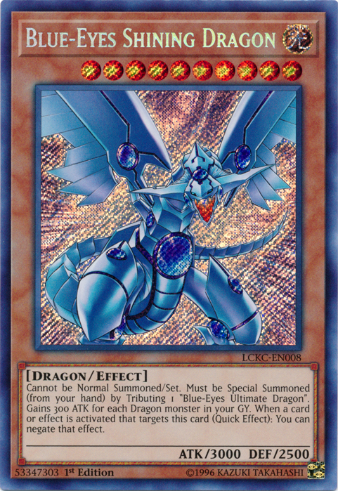 Blue-Eyes Shining Dragon [LCKC-EN008] Secret Rare | L.A. Mood Comics and Games