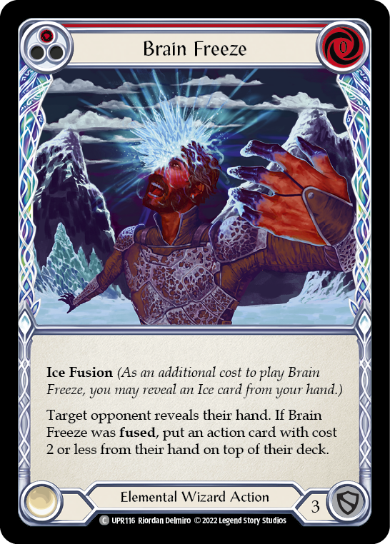 Brain Freeze (Red) [UPR116] (Uprising)  Rainbow Foil | L.A. Mood Comics and Games