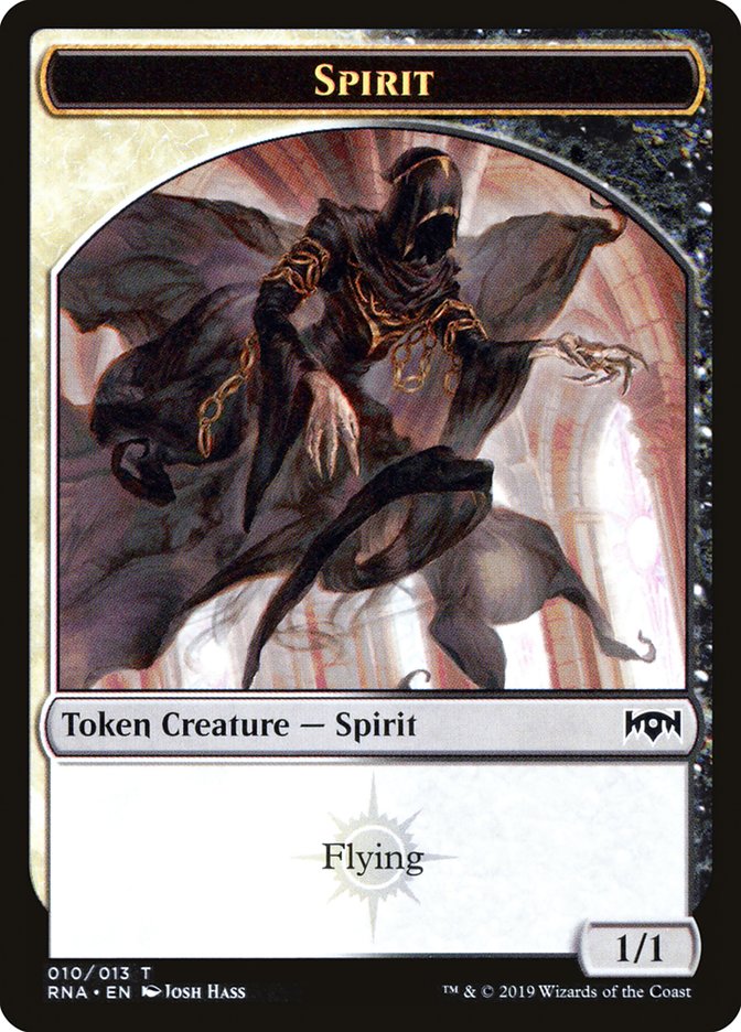 Bat // Spirit (010) Double-Sided Token [Ravnica Allegiance Guild Kit Tokens] | L.A. Mood Comics and Games