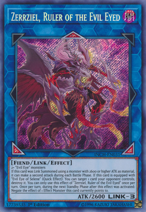 Zerrziel, Ruler of the Evil Eyed [INCH-EN031] Secret Rare | L.A. Mood Comics and Games