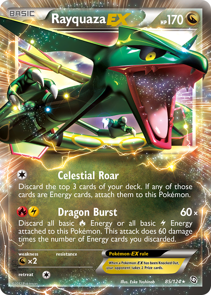 Rayquaza EX (85/124) [Black & White: Dragons Exalted] | L.A. Mood Comics and Games