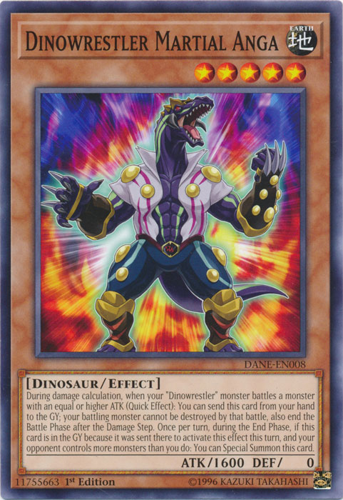 Dinowrestler Martial Anga [DANE-EN008] Common | L.A. Mood Comics and Games