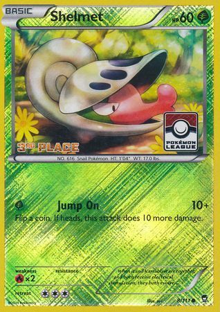 Shelmet (8/111) (League Promo 3rd Place) [XY: Furious Fists] | L.A. Mood Comics and Games