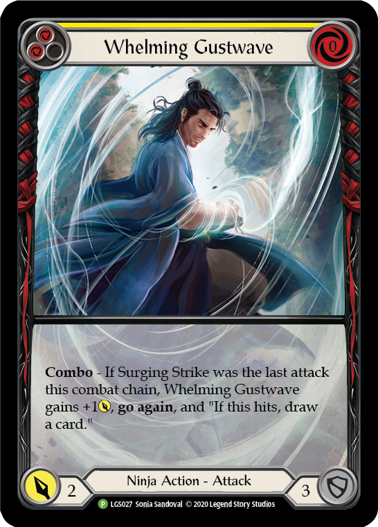 Whelming Gustwave (Yellow) [LGS027] (Promo)  Rainbow Foil | L.A. Mood Comics and Games