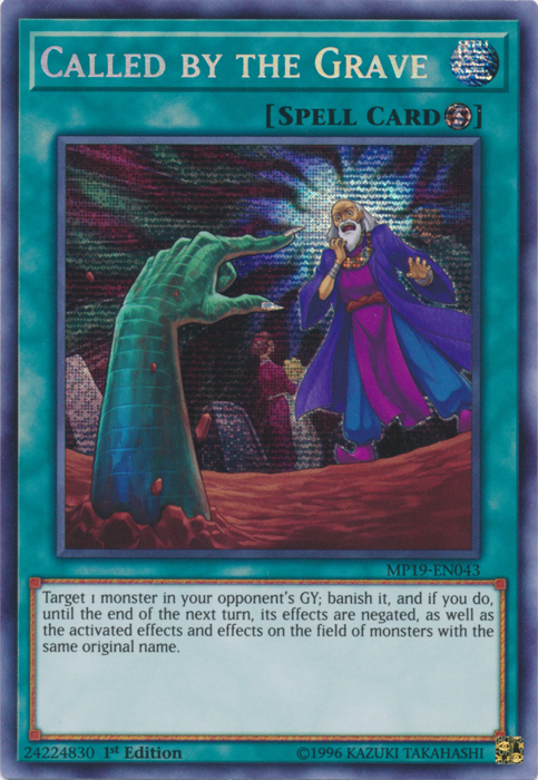 Called by the Grave [MP19-EN043] Prismatic Secret Rare | L.A. Mood Comics and Games