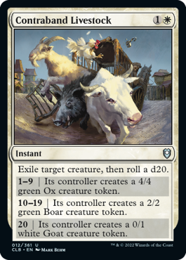 Contraband Livestock [Commander Legends: Battle for Baldur's Gate] | L.A. Mood Comics and Games