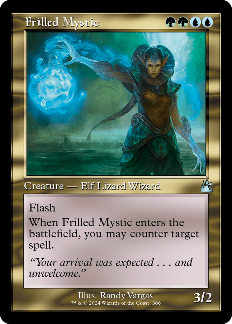 Frilled Mystic (Retro Frame) [Ravnica Remastered] | L.A. Mood Comics and Games