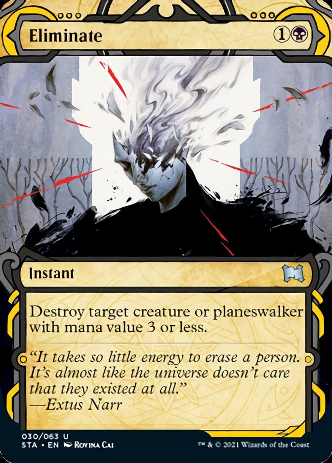 Eliminate (Foil Etched) [Strixhaven: School of Mages Mystical Archive] | L.A. Mood Comics and Games