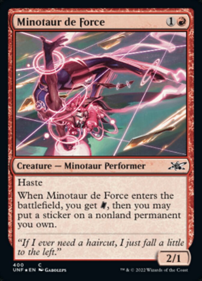 Minotaur de Force (Galaxy Foil) [Unfinity] | L.A. Mood Comics and Games