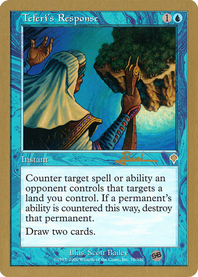 Teferi's Response (Antoine Ruel) (SB) [World Championship Decks 2001] | L.A. Mood Comics and Games