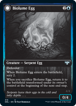 Biolume Egg // Biolume Serpent [Innistrad: Double Feature] | L.A. Mood Comics and Games