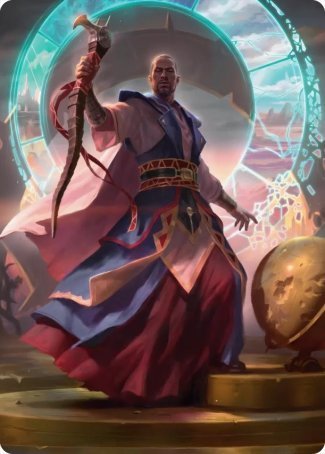 Teferi, Who Slows the Sunset Art Card [Innistrad: Midnight Hunt Art Series] | L.A. Mood Comics and Games