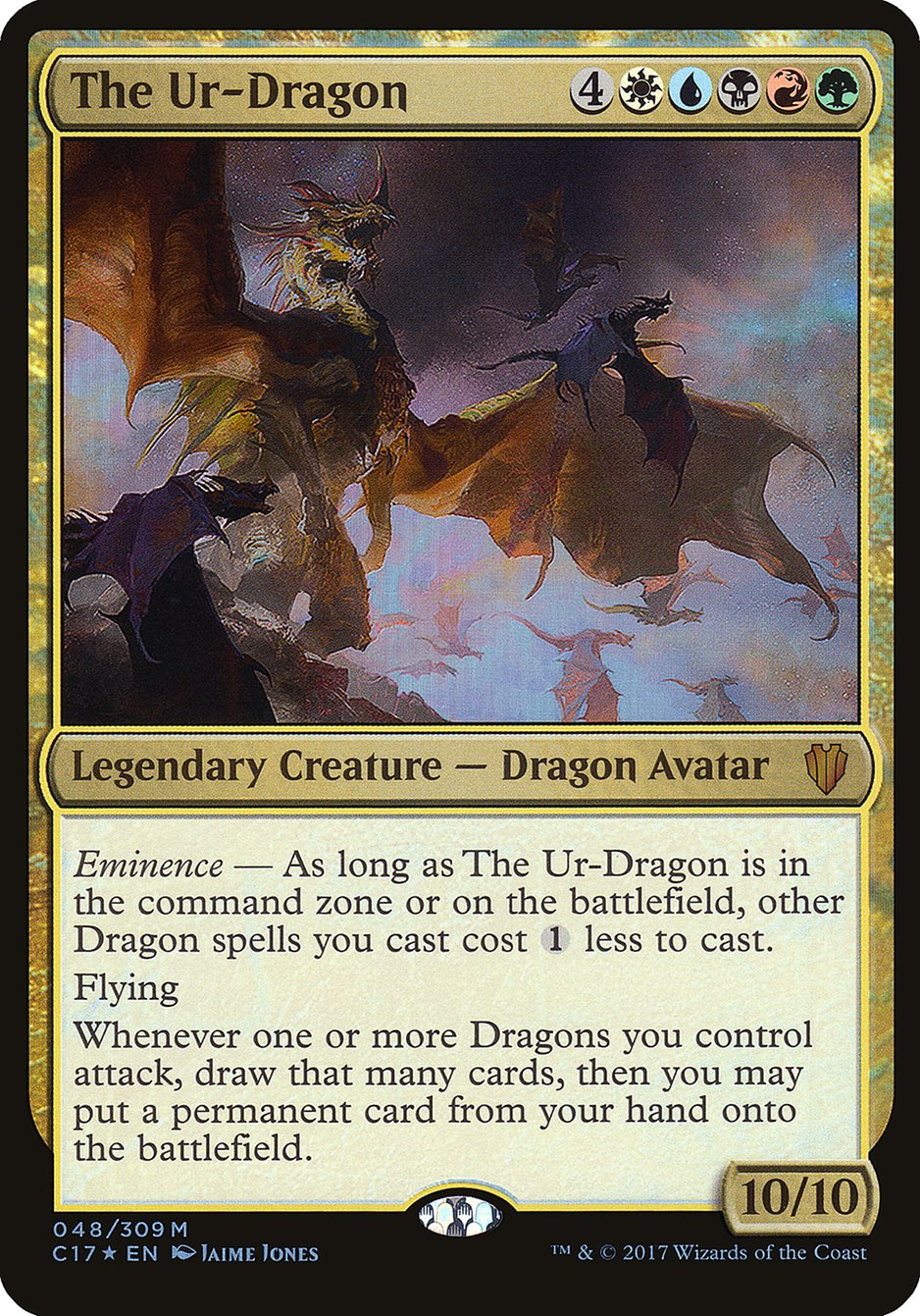 The Ur-Dragon (Oversized) [Commander 2017 Oversized] | L.A. Mood Comics and Games