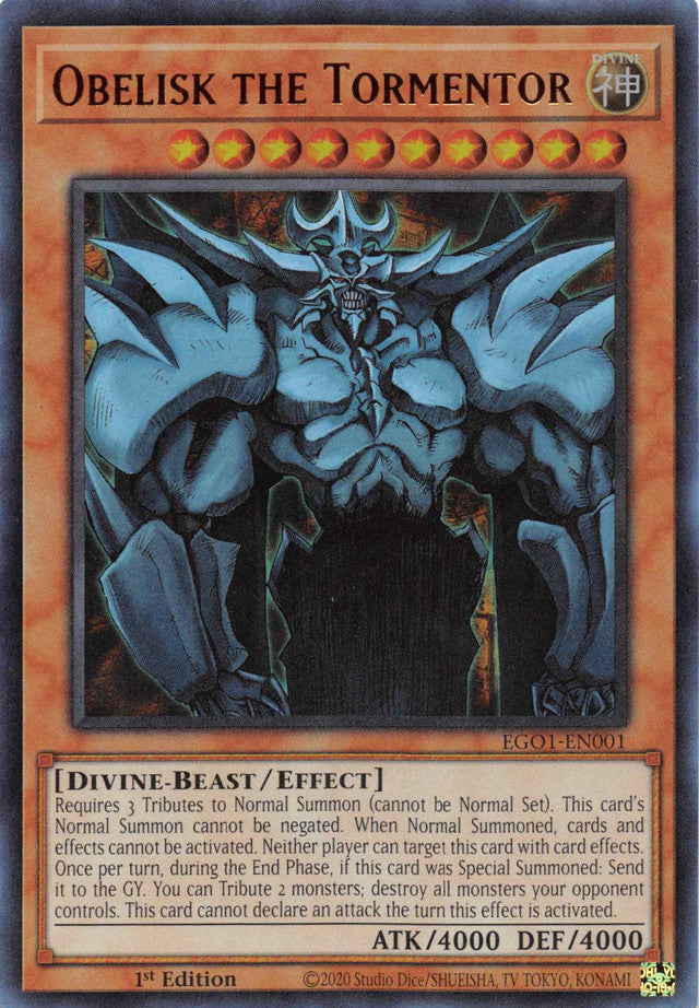 Obelisk the Tormentor [EGO1-EN001] Ultra Rare | L.A. Mood Comics and Games