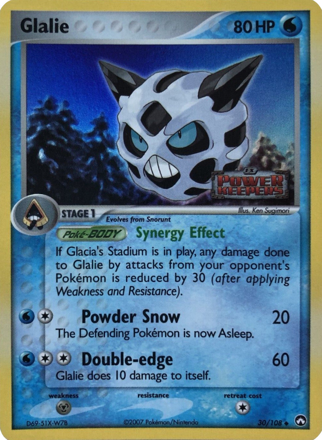 Glalie (30/108) (Stamped) [EX: Power Keepers] | L.A. Mood Comics and Games