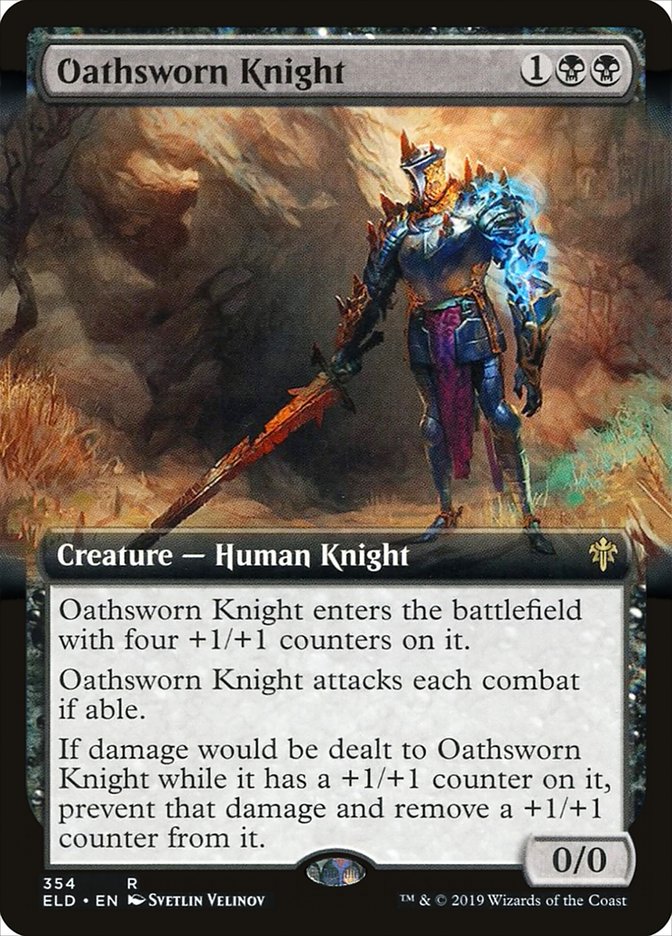 Oathsworn Knight (Extended Art) [Throne of Eldraine] | L.A. Mood Comics and Games