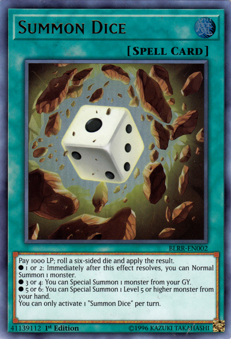 Summon Dice [BLRR-EN002] Ultra Rare | L.A. Mood Comics and Games