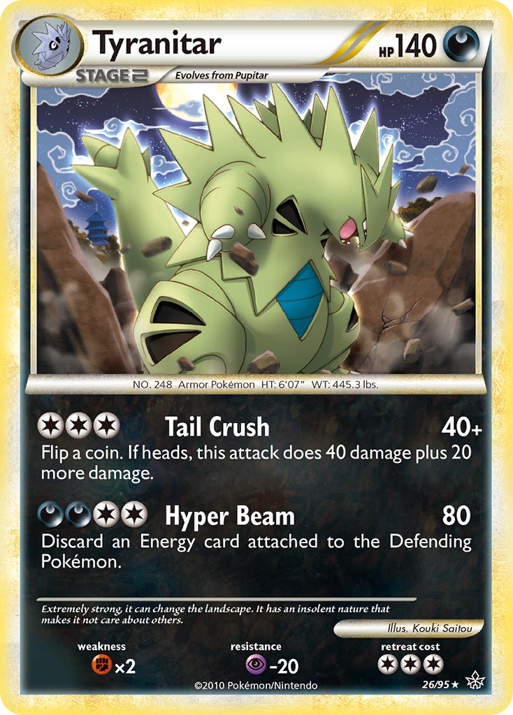Tyranitar (26/95) (Theme Deck Exclusive) [HeartGold & SoulSilver: Unleashed] | L.A. Mood Comics and Games